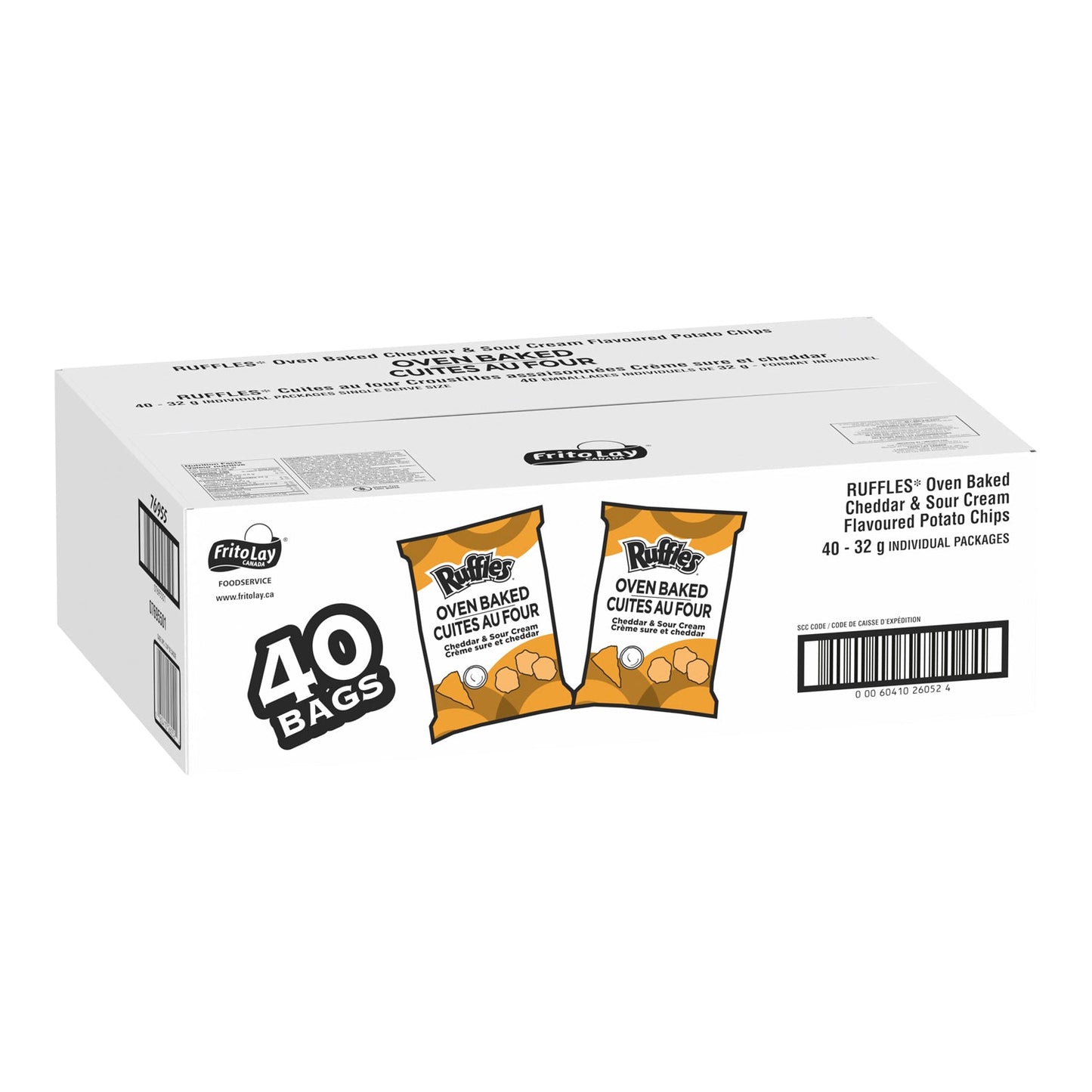 Chip Potato Baked Cheddar Sour Cream - 40 x 32 g - Ruffles - Restaurant and Foodservice Ingredients - Canadian Distribution-1