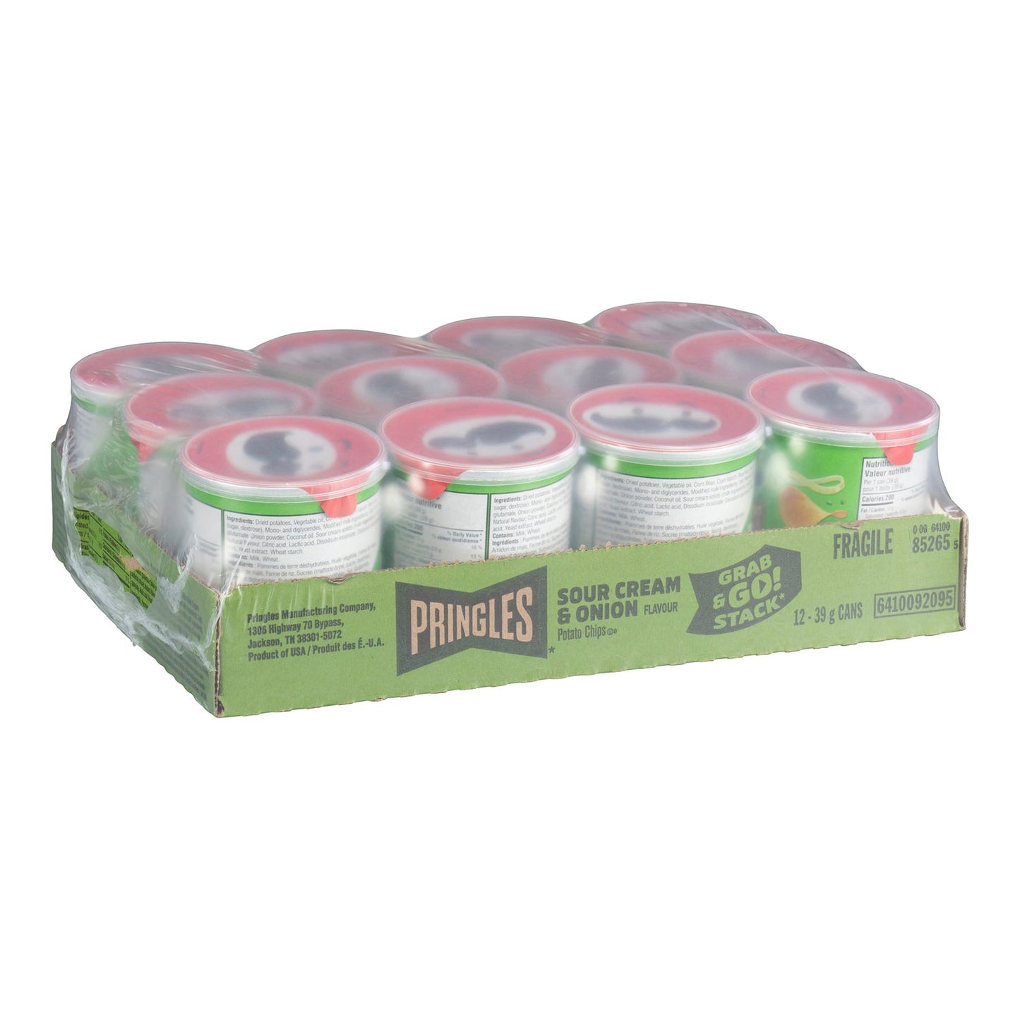 Chip Potato Pringle Sour Cream & Onion - 12 x 39 g - Pringle - Restaurant and Foodservice Ingredients - Canadian Distribution-1