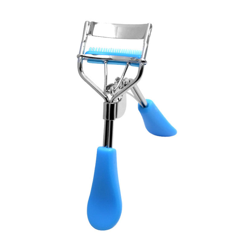 1pc Wide Angle Eyelash Curler With Built In Comb Eye Lash Clip Cosmetic Makeup Lash Curling Auxiliary Tool For Women Lash Curlers, Multicolor
