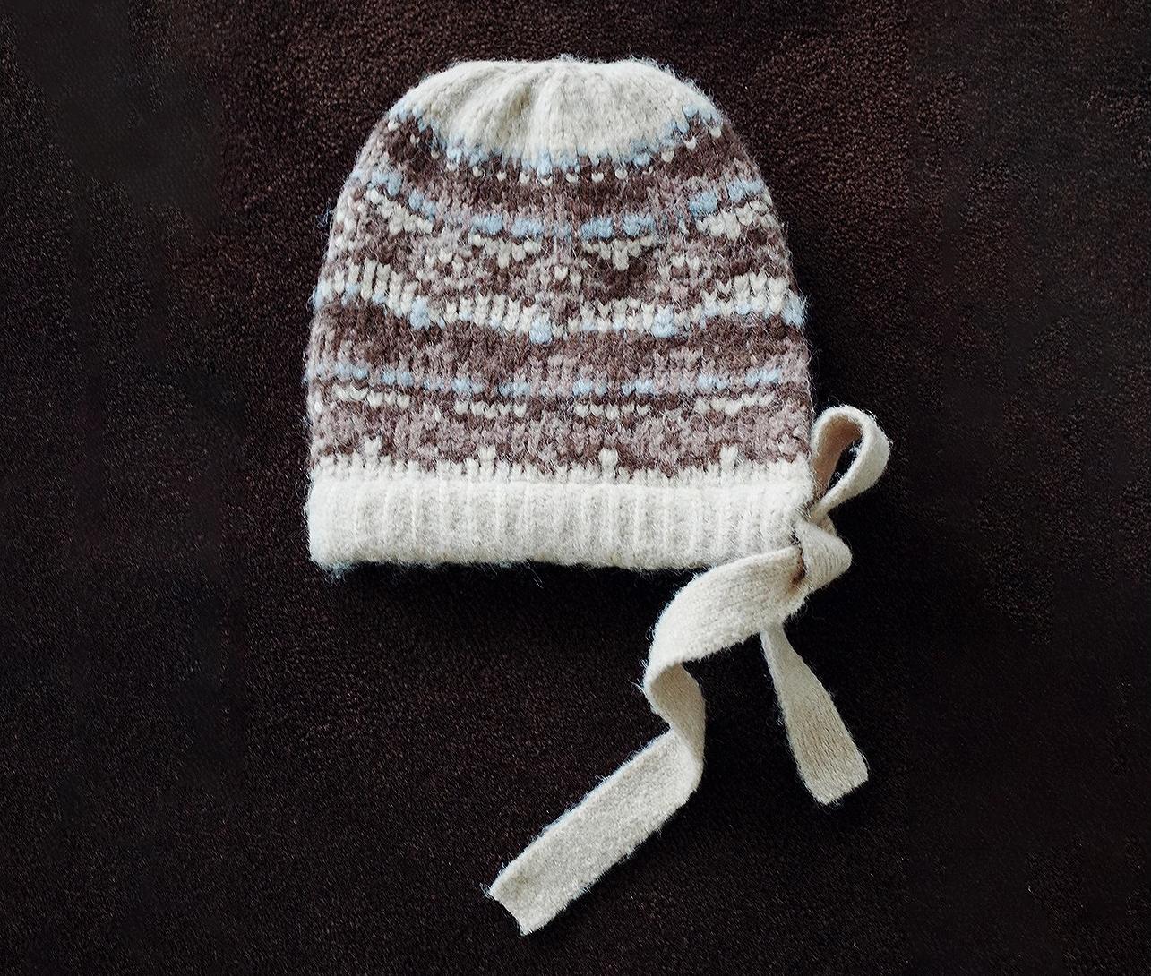 Autumn and winter jacquard knitted hat atmospheric woolen hat-2