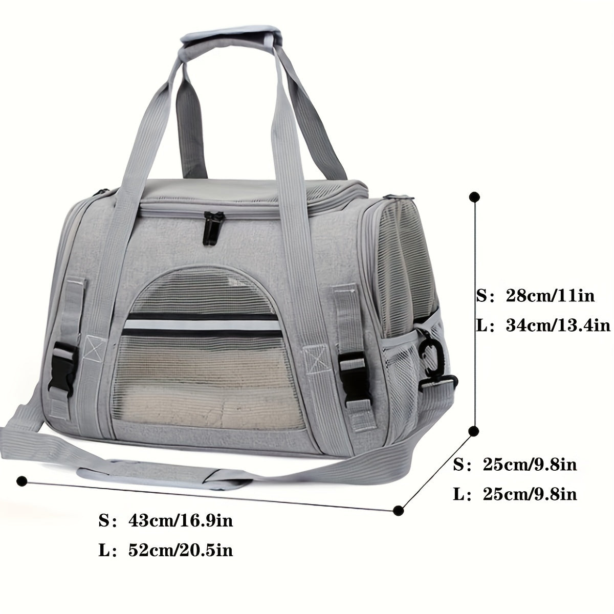Ultra-Comfy Portable Pet Carrier Bag - Premium Plush Mat for Puppies & Kittens - Safe, Stylish & Hassle-Free Travel Solution for Outdoor Adventures