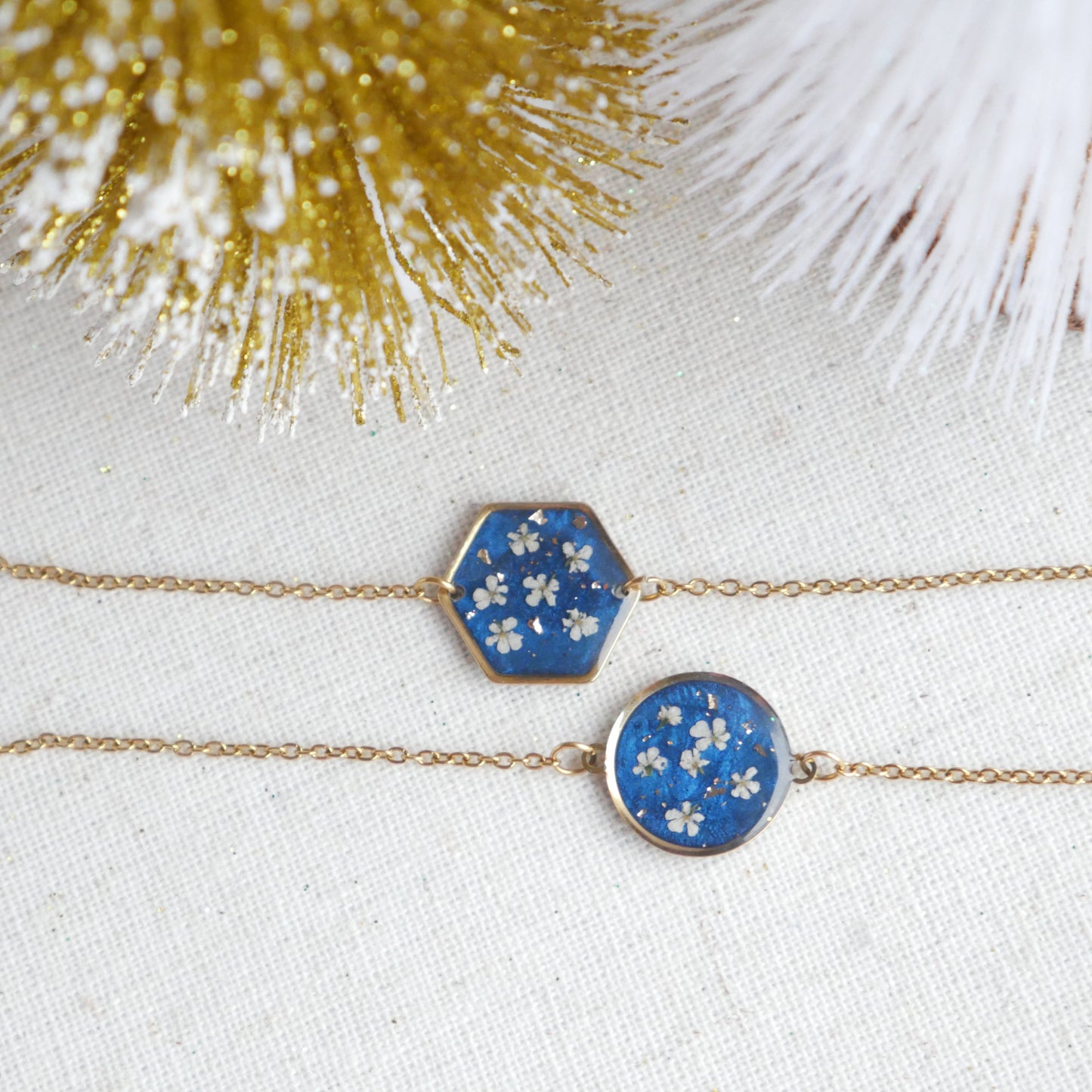 Bracelet Céleste - fleurs de carotte