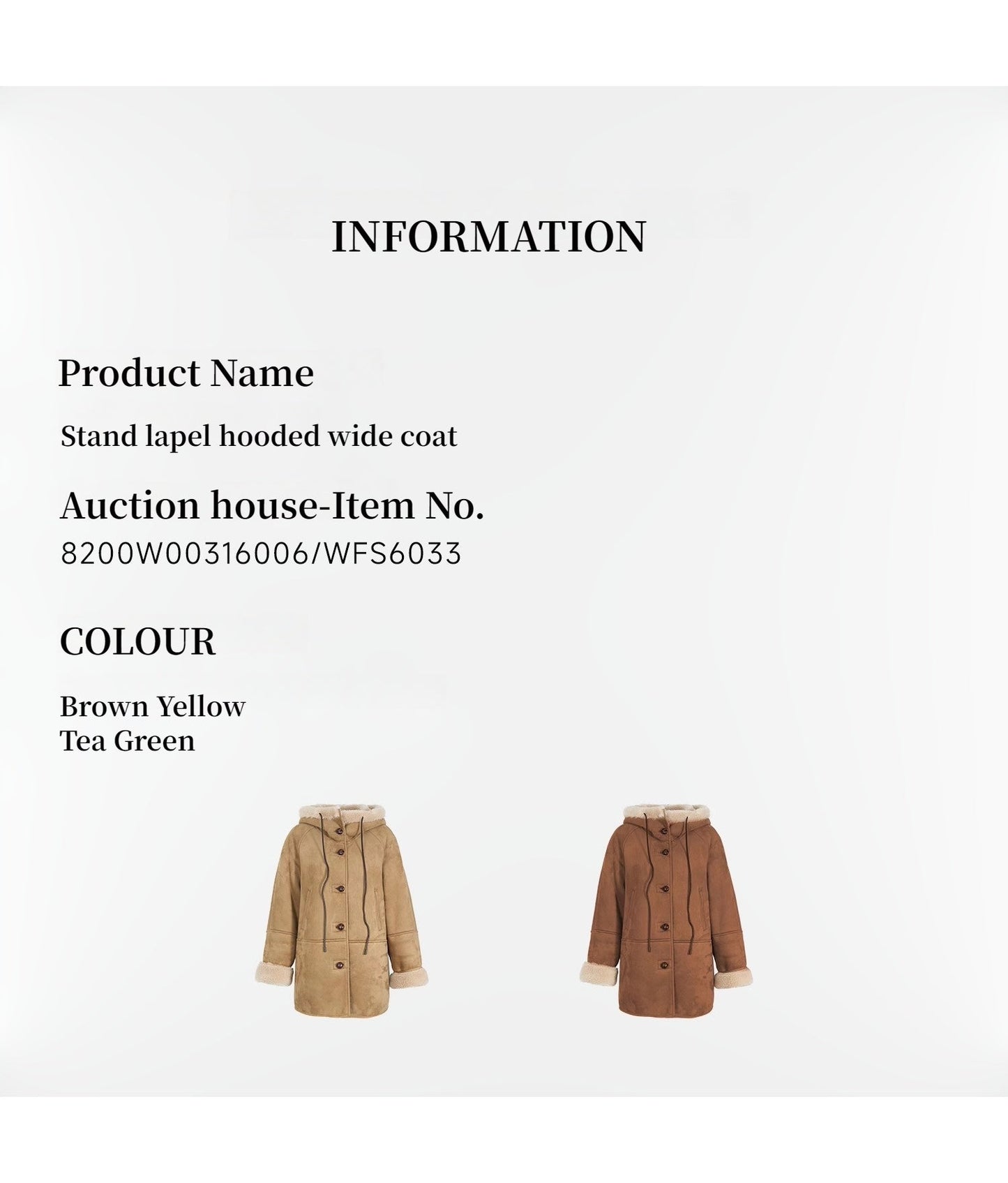 "Danish Winter" Shearling Wool Contrasting Artificial Compositesuede Coat Hooded Short Style-2