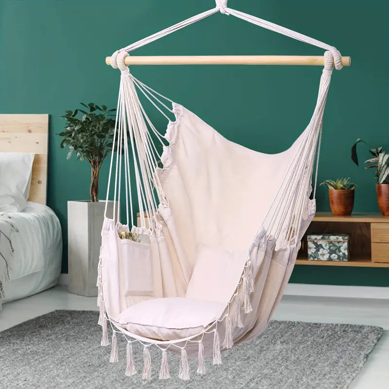 Nordic Style Cotton Hammock Chair Swing-1