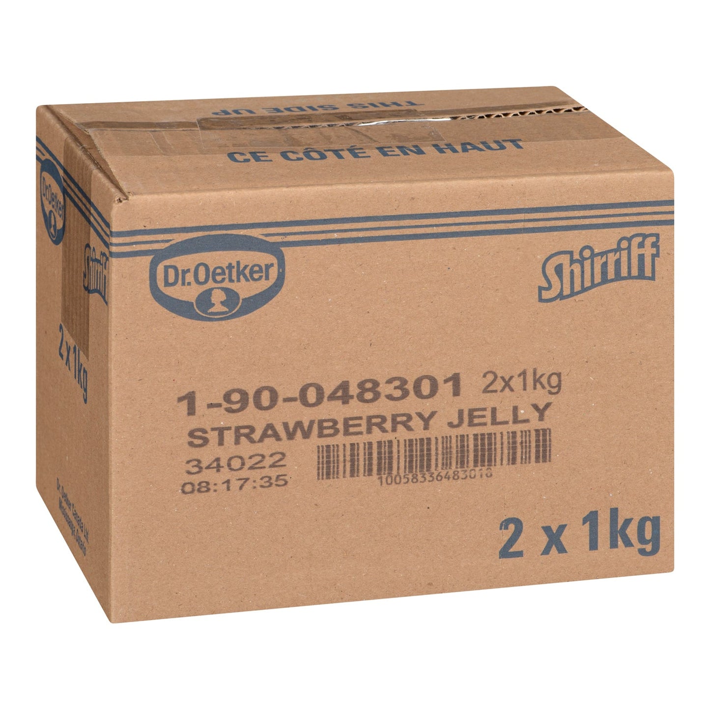 Gelatin Strawberry Powder - 2 x 1 kg - Shirriff - Baking Mixes and Ingredients - Canadian Distribution-2