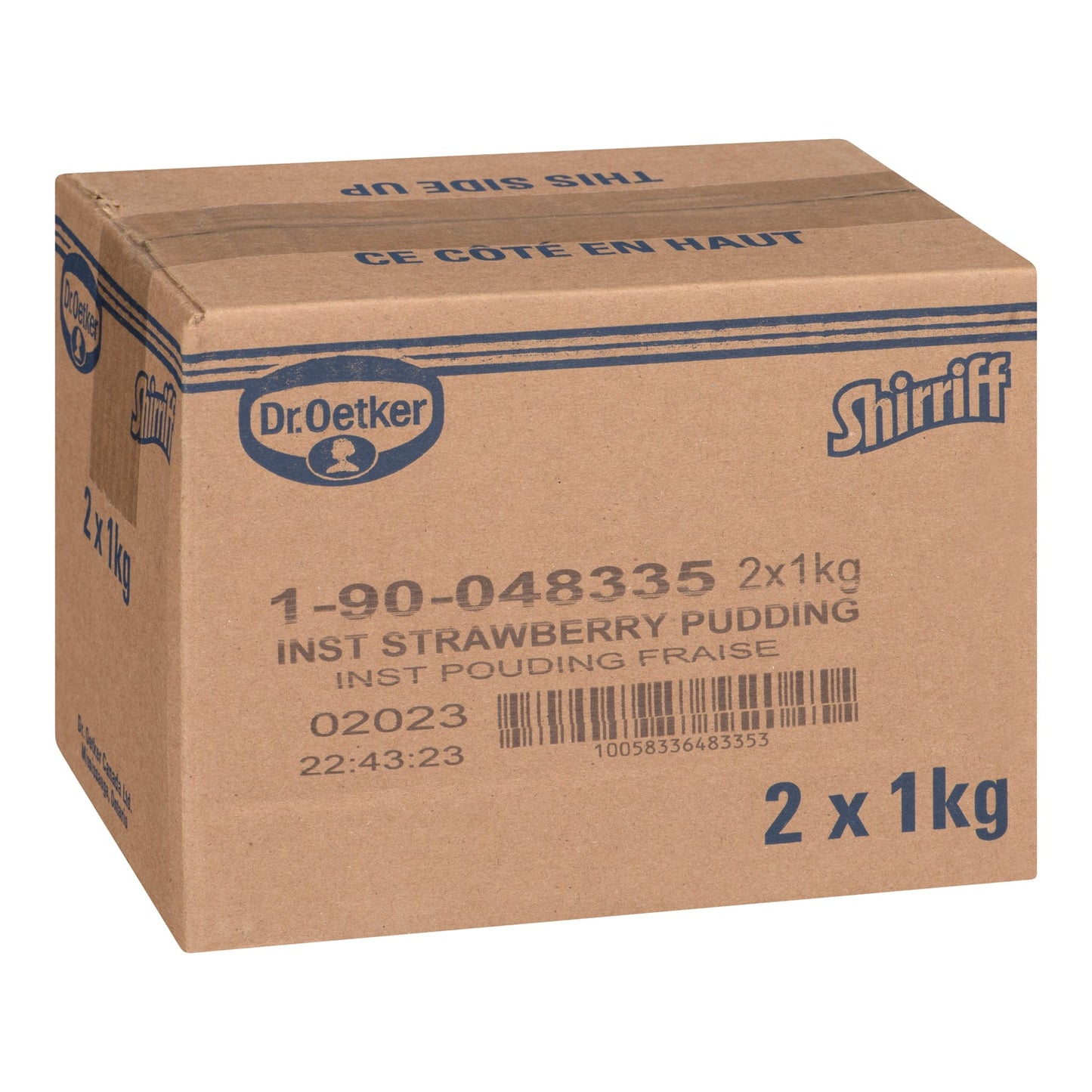 Pudding Strawberry Powder Instant - 2 x 1 kg - Shirriff - Baking Mixes and Ingredients - Canadian Distribution-2