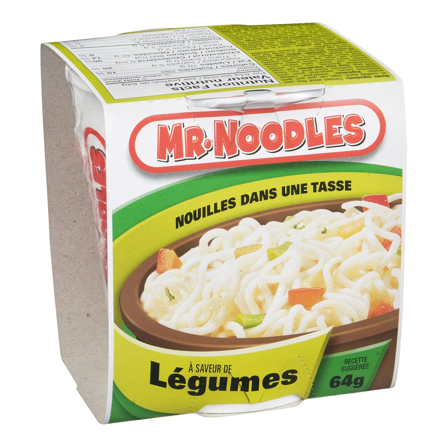 Soup Vegetable Noodle Cup - 12 x 64 g - Mr Noodles - Restaurant and Foodservice Ingredients - Canadian Distribution-4
