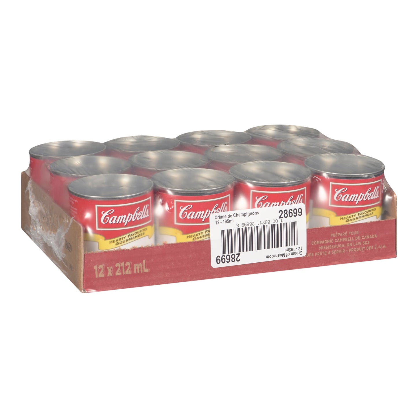 Soup Cream Of Mushroom Ready-To-Serve - 12 x 195 mL - Campbell's Soup - Restaurant and Foodservice Ingredients - Canadian Distribution-1
