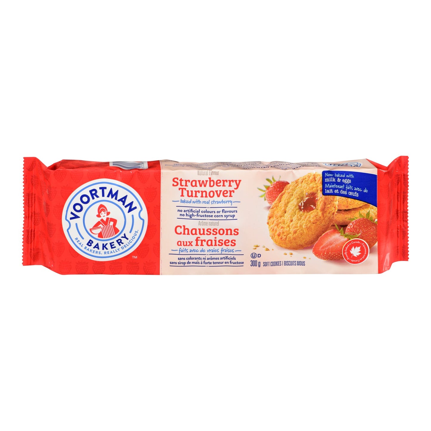 Cookie Strawberry Turnover Kosher - 12 x 300 g - Voortman - Restaurant and Foodservice Ingredients - Canadian Distribution-1