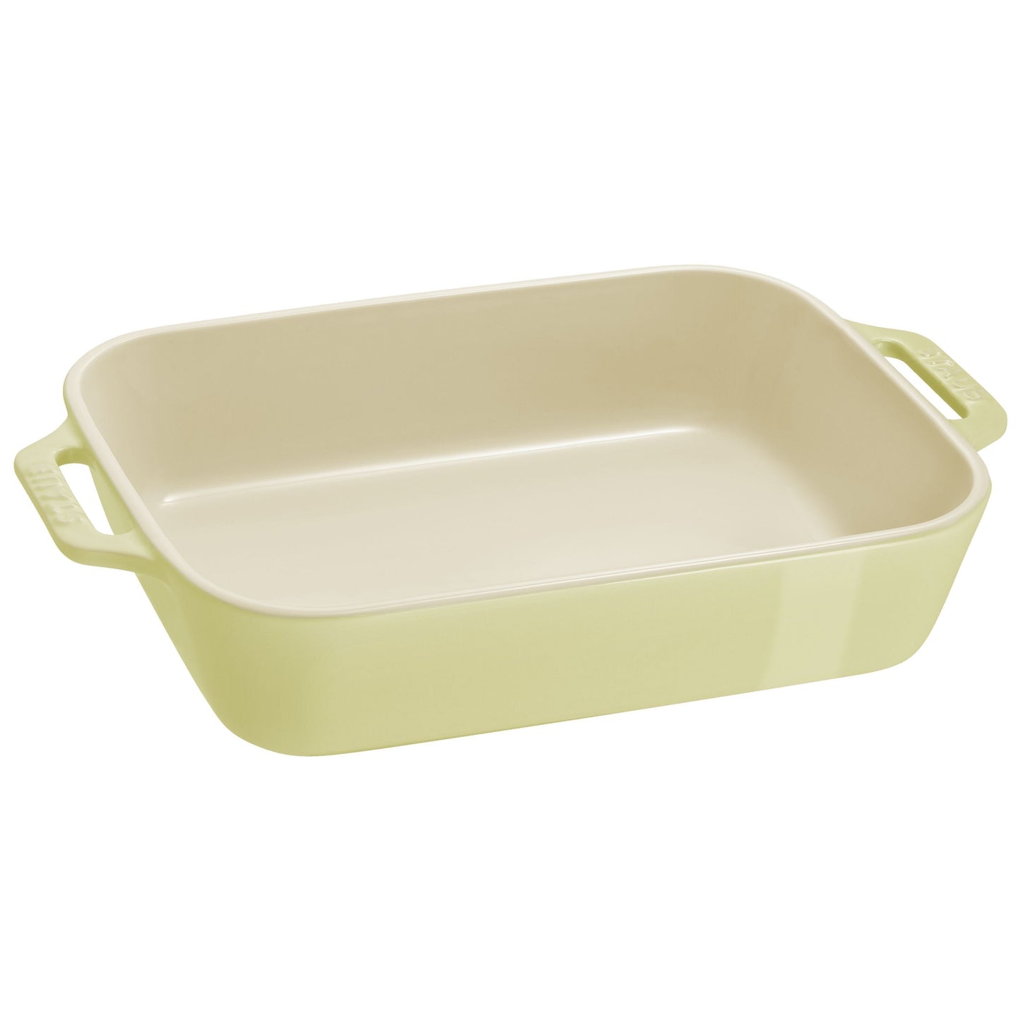 STAUB Ceramique Rectangular Baking Dish Set Light Green 2 Piece-2