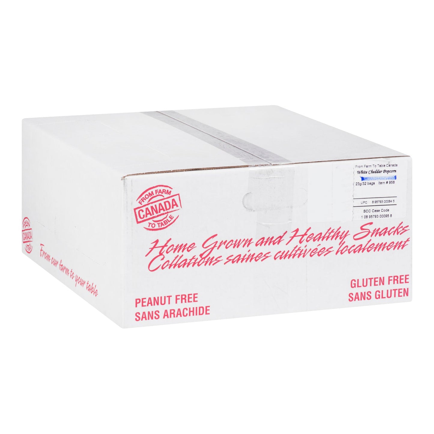 Popcorn Cheddar White - 32 x 23 g - From Farm To Ta - Restaurant and Foodservice Ingredients - Canadian Distribution-1