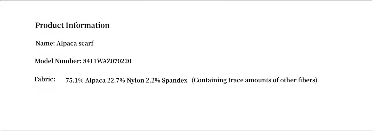 Winter Alpaca Wool Scarf for Women-3