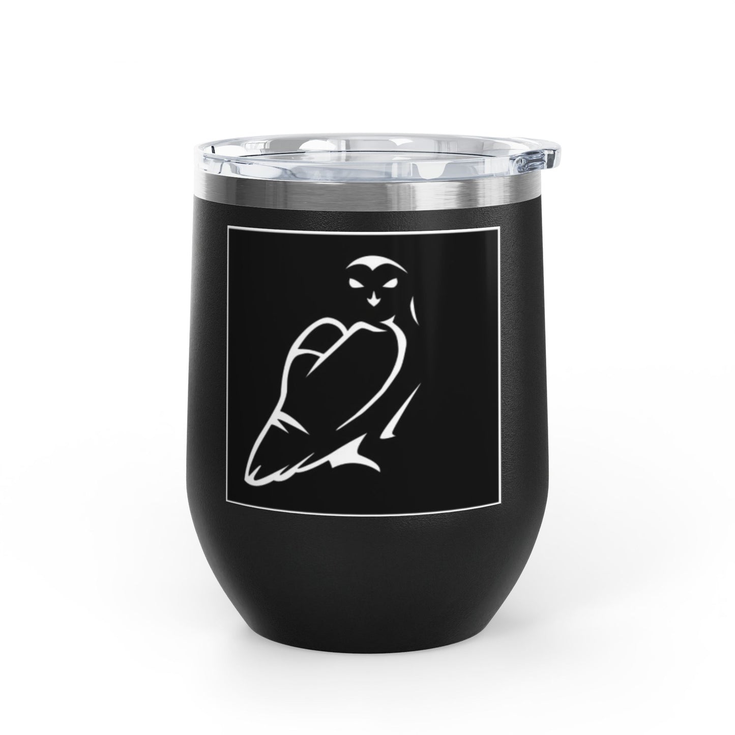 Elegant Owl Wine Tumbler, 12oz - Perfect Gift for Wine Lovers, Elegant Home Decor, Party Favor, Unique Gift Idea, Barware