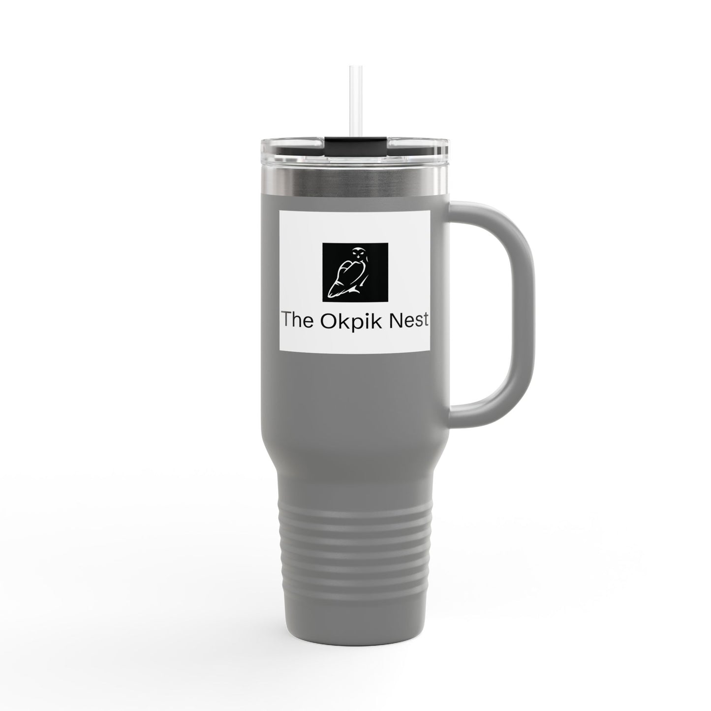 The Okpik Nest Insulated Travel Mug - 40oz, Perfect for Hot & Cold Drinks, Eco-Friendly Coffee Mug, Great Gift for Travelers, Personalized Drinkware