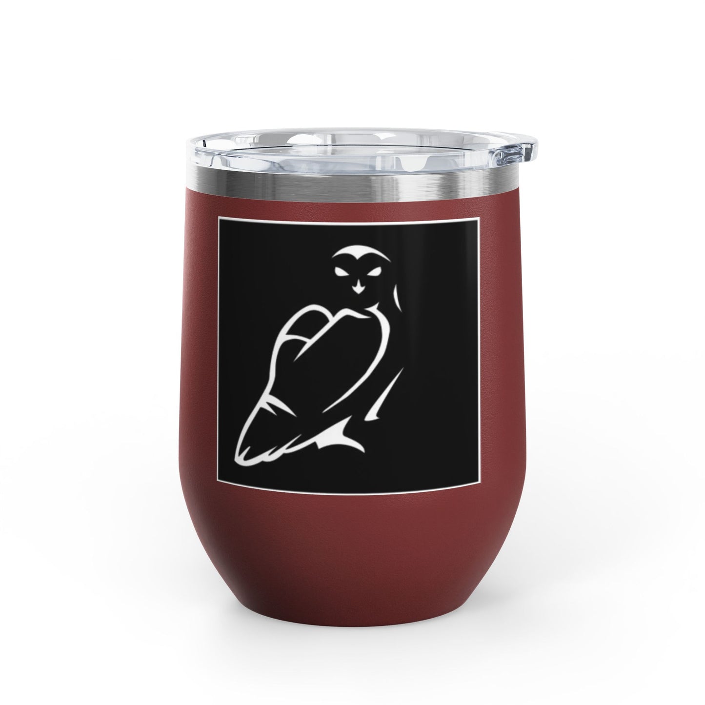 Elegant Owl Wine Tumbler, 12oz - Perfect Gift for Wine Lovers, Elegant Home Decor, Party Favor, Unique Gift Idea, Barware