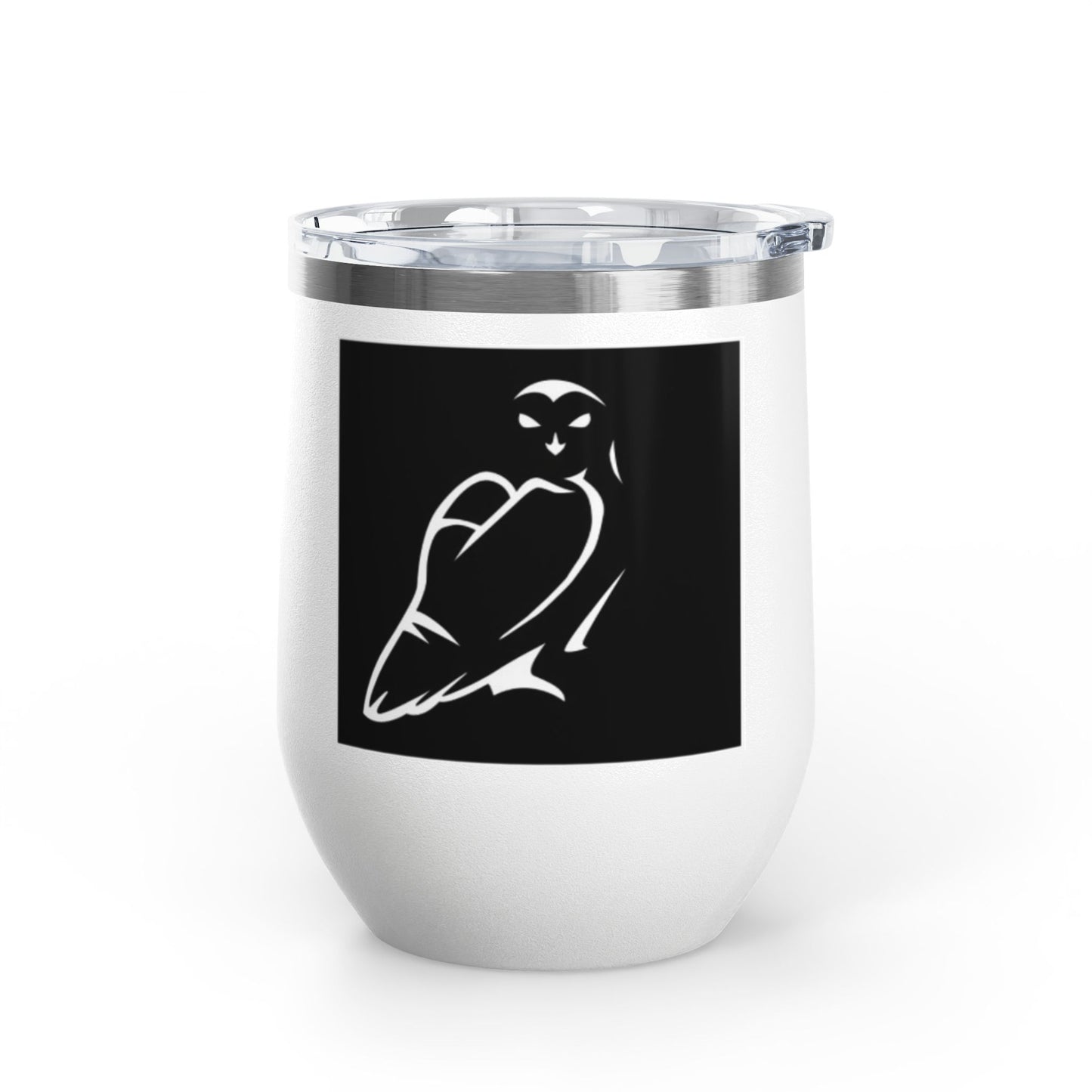 Elegant Owl Wine Tumbler, 12oz - Perfect Gift for Wine Lovers, Elegant Home Decor, Party Favor, Unique Gift Idea, Barware