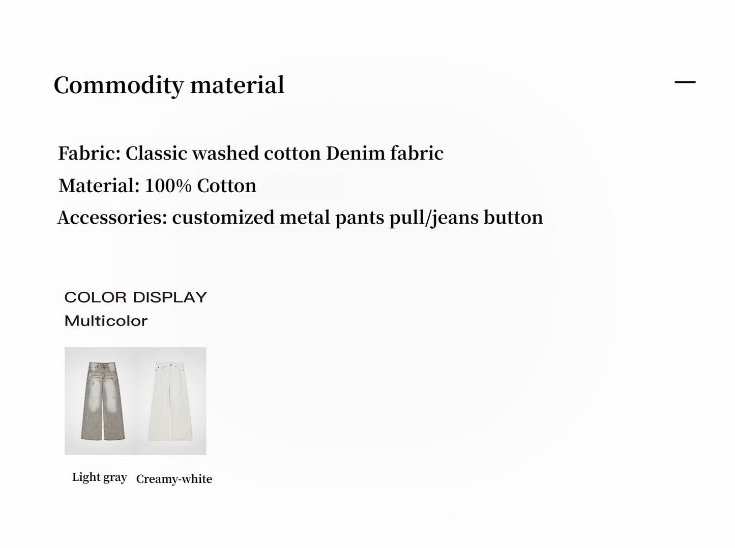 "Adolescent" Retro Street Style Heavy-Wash Low-Waist Straight-Leg Wide-Leg Versatile Light-Wash Jeans-4