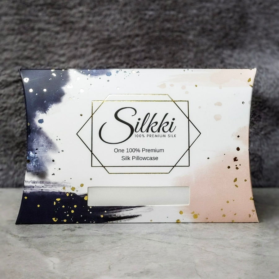 Silk Pillowcase with Envelope Closure - Queen - Lightest Ivory-2