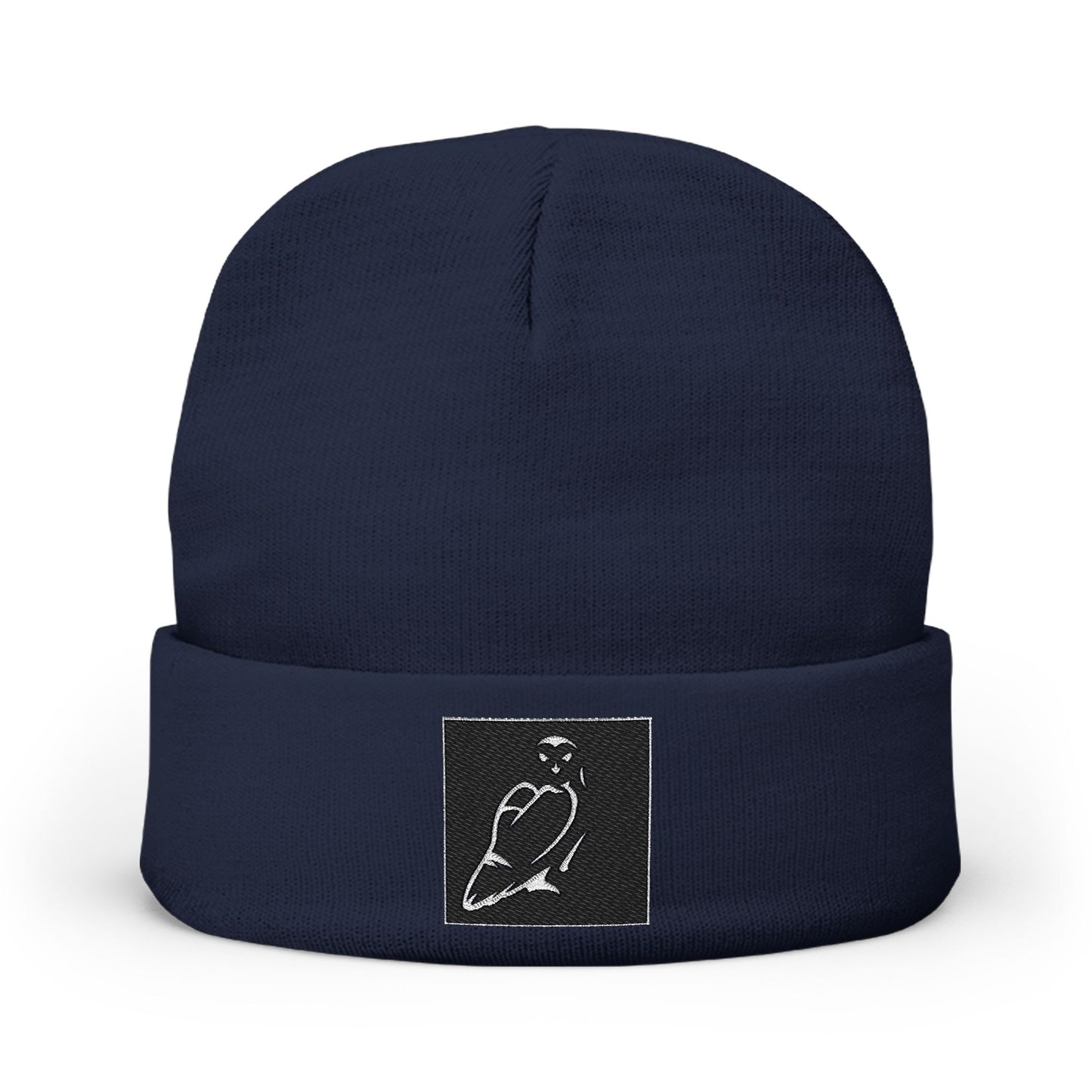 Trendy Embroidered Knit Beanie - Cozy Winter Hat, Stylish Headwear for Men & Women, Gift for Him/Her, Casual Fashion Accessory