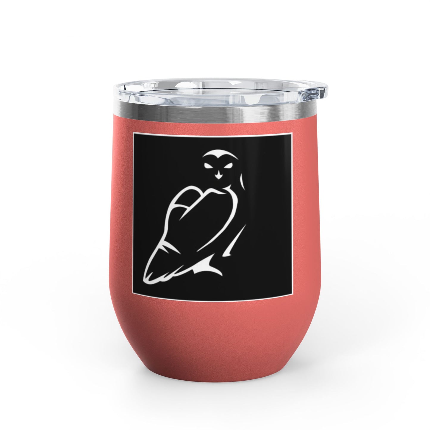 Elegant Owl Wine Tumbler, 12oz - Perfect Gift for Wine Lovers, Elegant Home Decor, Party Favor, Unique Gift Idea, Barware