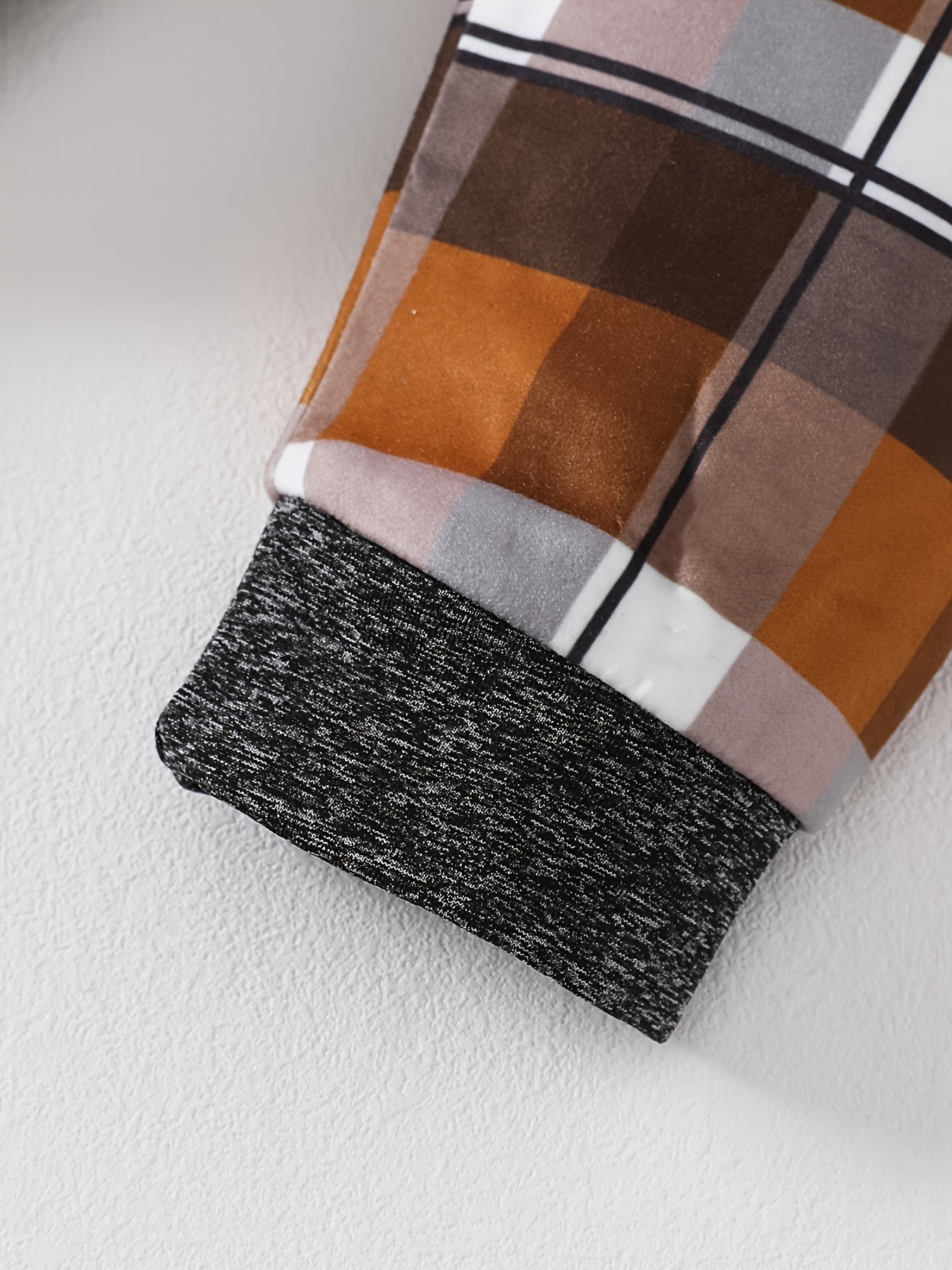 Newborn Infant Romper Long Sleeve Round Neck Bodysuit & Plaid Pants - New parents of baby boys aged 12 and under - Plaid - Suitable for Baby, Outdoor, Casual