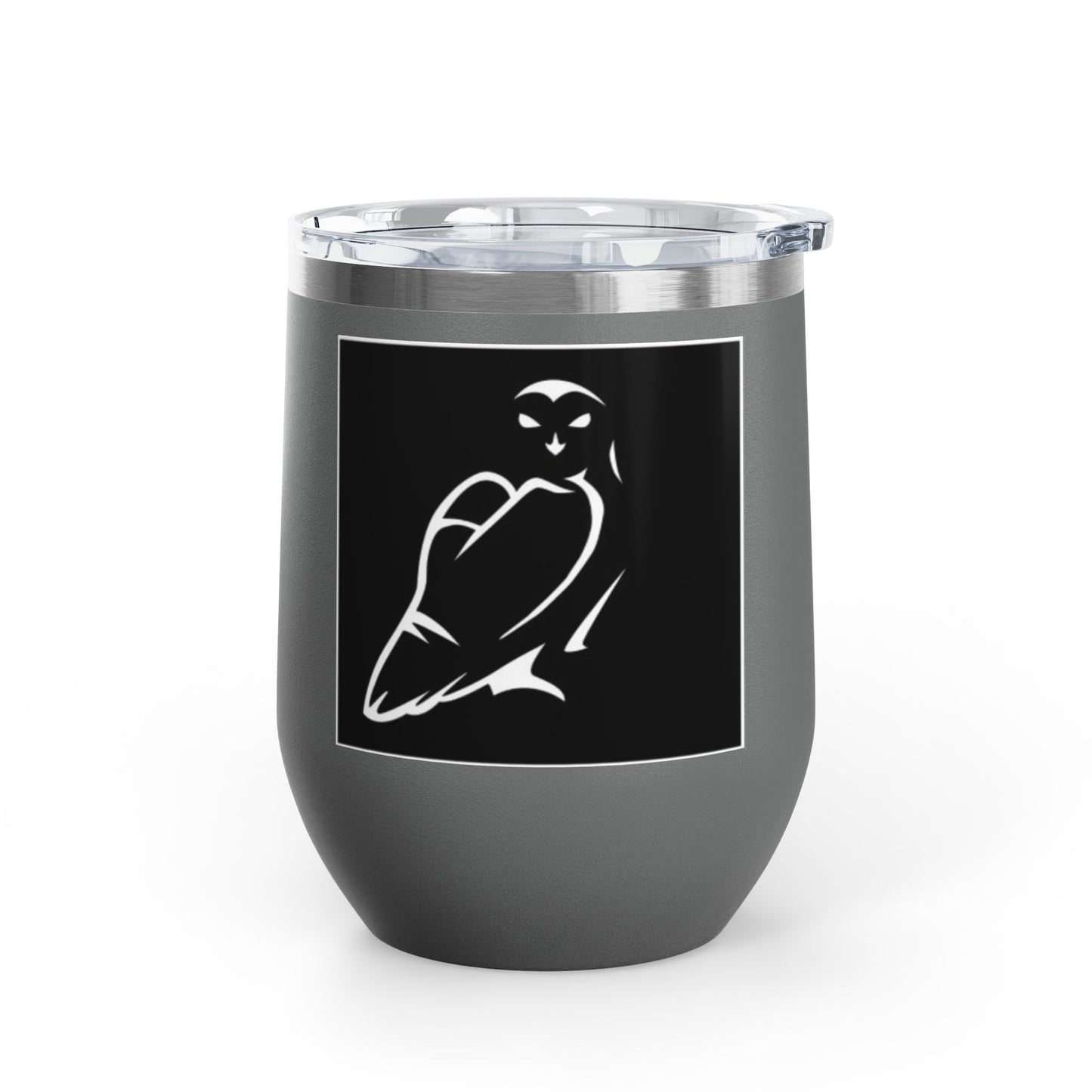 Elegant Owl Wine Tumbler, 12oz - Perfect Gift for Wine Lovers, Elegant Home Decor, Party Favor, Unique Gift Idea, Barware