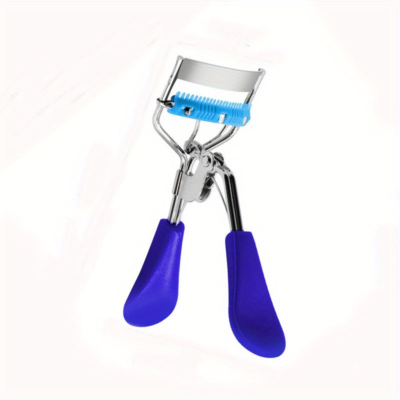 1pc Wide Angle Eyelash Curler With Built In Comb Eye Lash Clip Cosmetic Makeup Lash Curling Auxiliary Tool For Women Lash Curlers, Multicolor