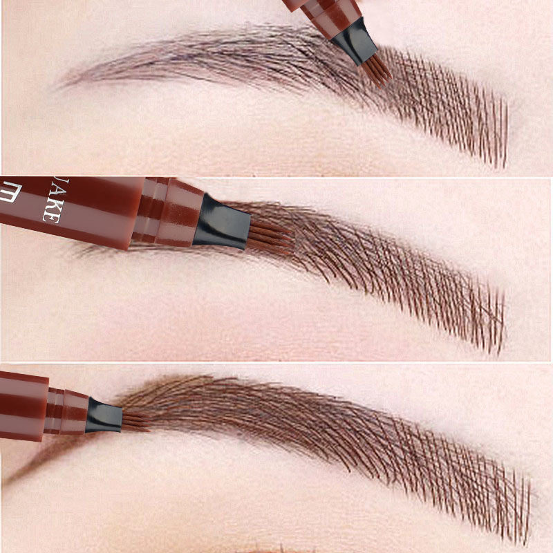 Waterproof Microblading Eyebrow Tattoo Pen with Micro-Fork Tip Applicator - Long Lasting, Natural Looking Eyebrow Makeup - Perfect Gift for Women
