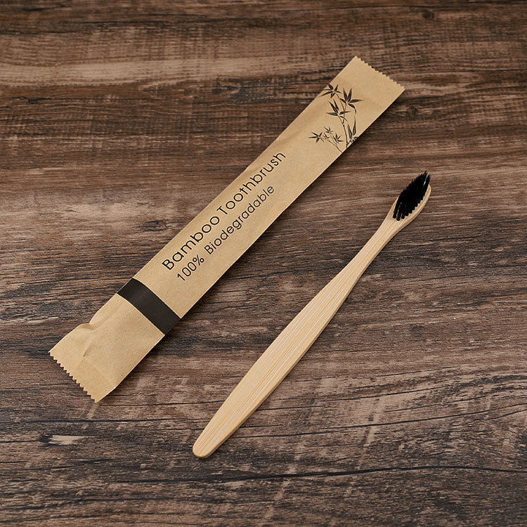 20/40/60pcs Bamboo Toothbrushes Colorful Toothbrush Resuable Portable Adult Wooden Soft Tooth Brush for Home Travel Hote