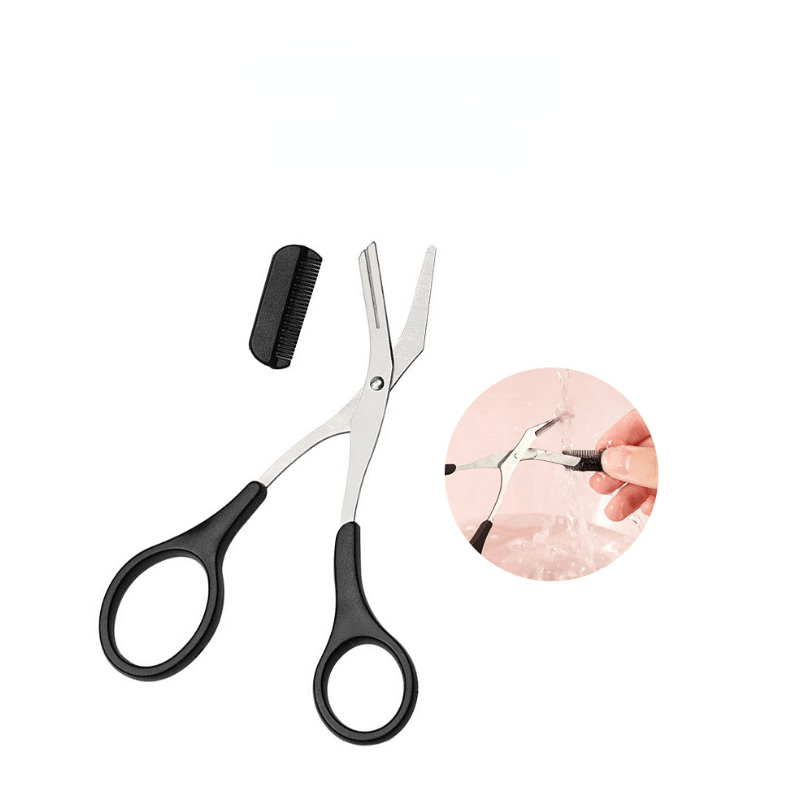 3pcs Eyebrow Trimming Tools, Stainless Steel Eyebrow Tweezer Eyebrow Scissors With Comb Eyebrow Razor
