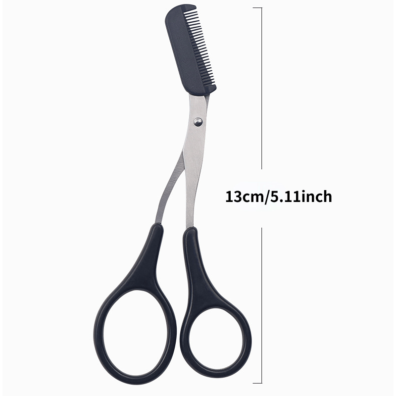 3pcs Eyebrow Trimming Tools, Stainless Steel Eyebrow Tweezer Eyebrow Scissors With Comb Eyebrow Razor