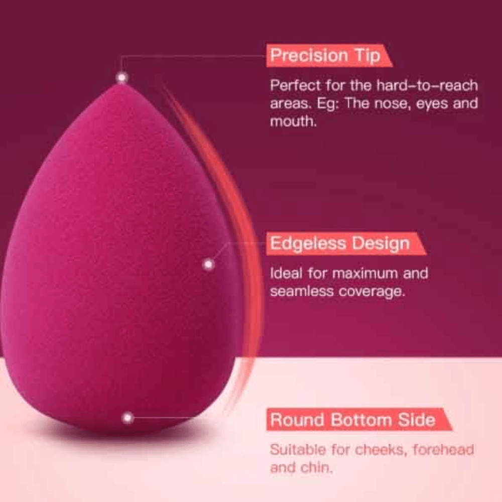 Large Professional Makeup Sponge for Smooth and Even Application of Foundation, Cream, and Concealer - Essential Beauty Tool for Flawless Results