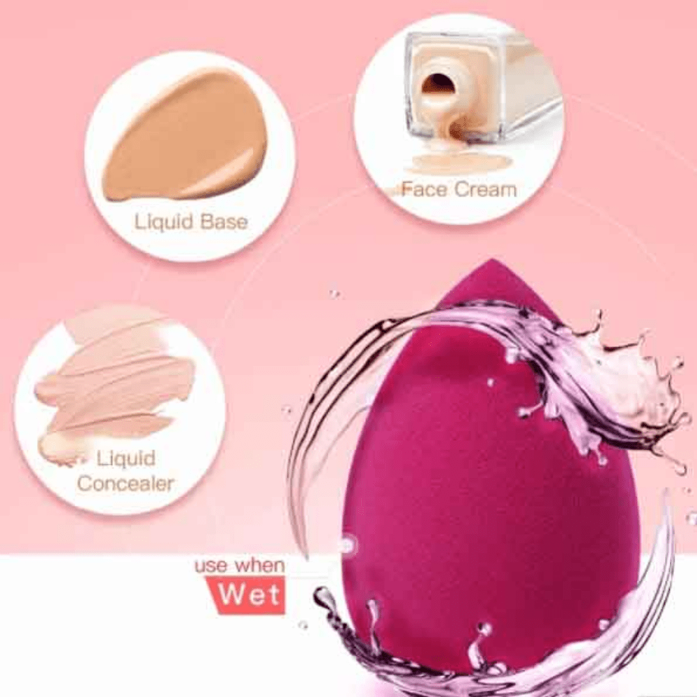 Large Professional Makeup Sponge for Smooth and Even Application of Foundation, Cream, and Concealer - Essential Beauty Tool for Flawless Results