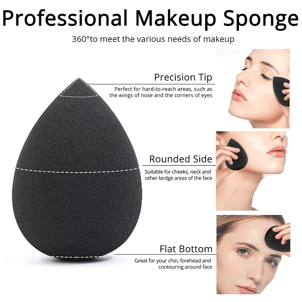 Large Professional Makeup Sponge for Smooth and Even Application of Foundation, Cream, and Concealer - Essential Beauty Tool for Flawless Results