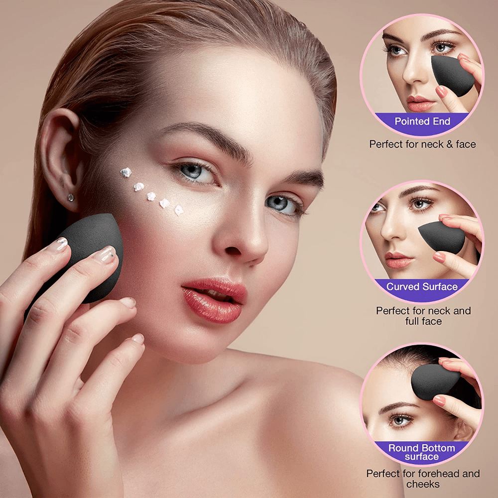 Large Professional Makeup Sponge for Smooth and Even Application of Foundation, Cream, and Concealer - Essential Beauty Tool for Flawless Results