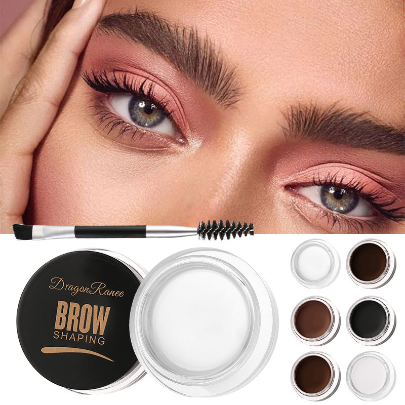 6 colors Smudge-Proof Wild Eyebrow Cream for Smooth Styling and Setting, Long-Lasting Eyebrow Pomade and Wax Dye Cream