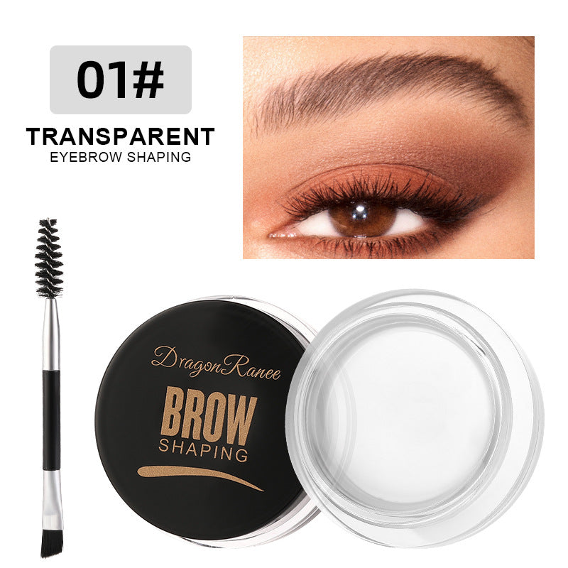 6 colors Smudge-Proof Wild Eyebrow Cream for Smooth Styling and Setting, Long-Lasting Eyebrow Pomade and Wax Dye Cream
