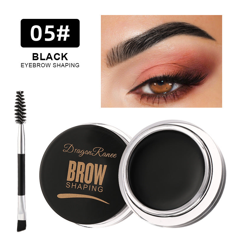 6 colors Smudge-Proof Wild Eyebrow Cream for Smooth Styling and Setting, Long-Lasting Eyebrow Pomade and Wax Dye Cream