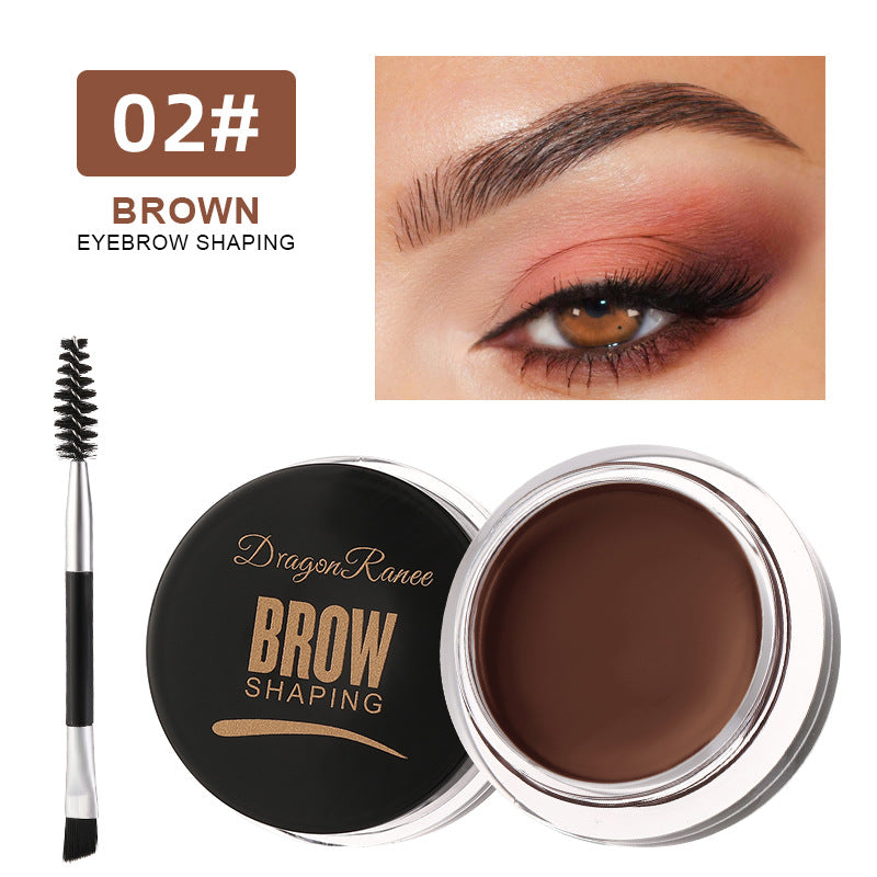 6 colors Smudge-Proof Wild Eyebrow Cream for Smooth Styling and Setting, Long-Lasting Eyebrow Pomade and Wax Dye Cream