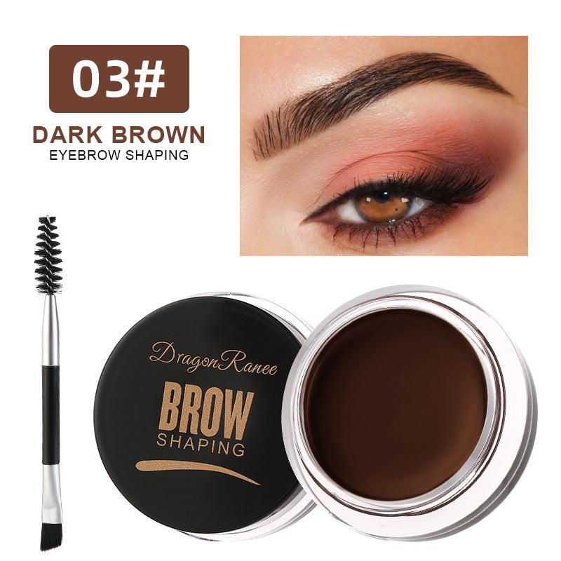 6 colors Smudge-Proof Wild Eyebrow Cream for Smooth Styling and Setting, Long-Lasting Eyebrow Pomade and Wax Dye Cream