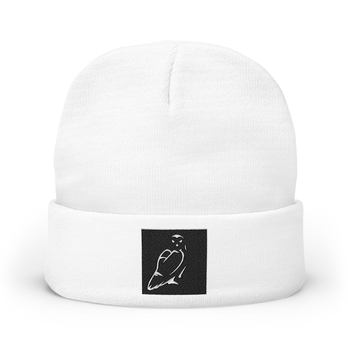 Trendy Embroidered Knit Beanie - Cozy Winter Hat, Stylish Headwear for Men & Women, Gift for Him/Her, Casual Fashion Accessory