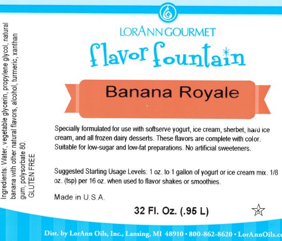 Banana Royale Flavor - 4 oz. - 32 oz. - Ice Cream and Beverage Flavors - LorAnn Oils - Canadian Distribution-2