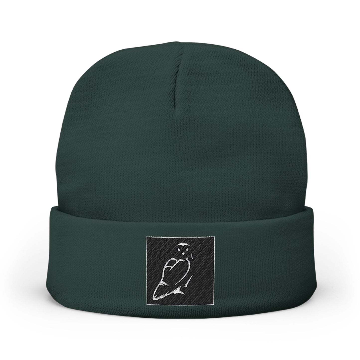 Trendy Embroidered Knit Beanie - Cozy Winter Hat, Stylish Headwear for Men & Women, Gift for Him/Her, Casual Fashion Accessory