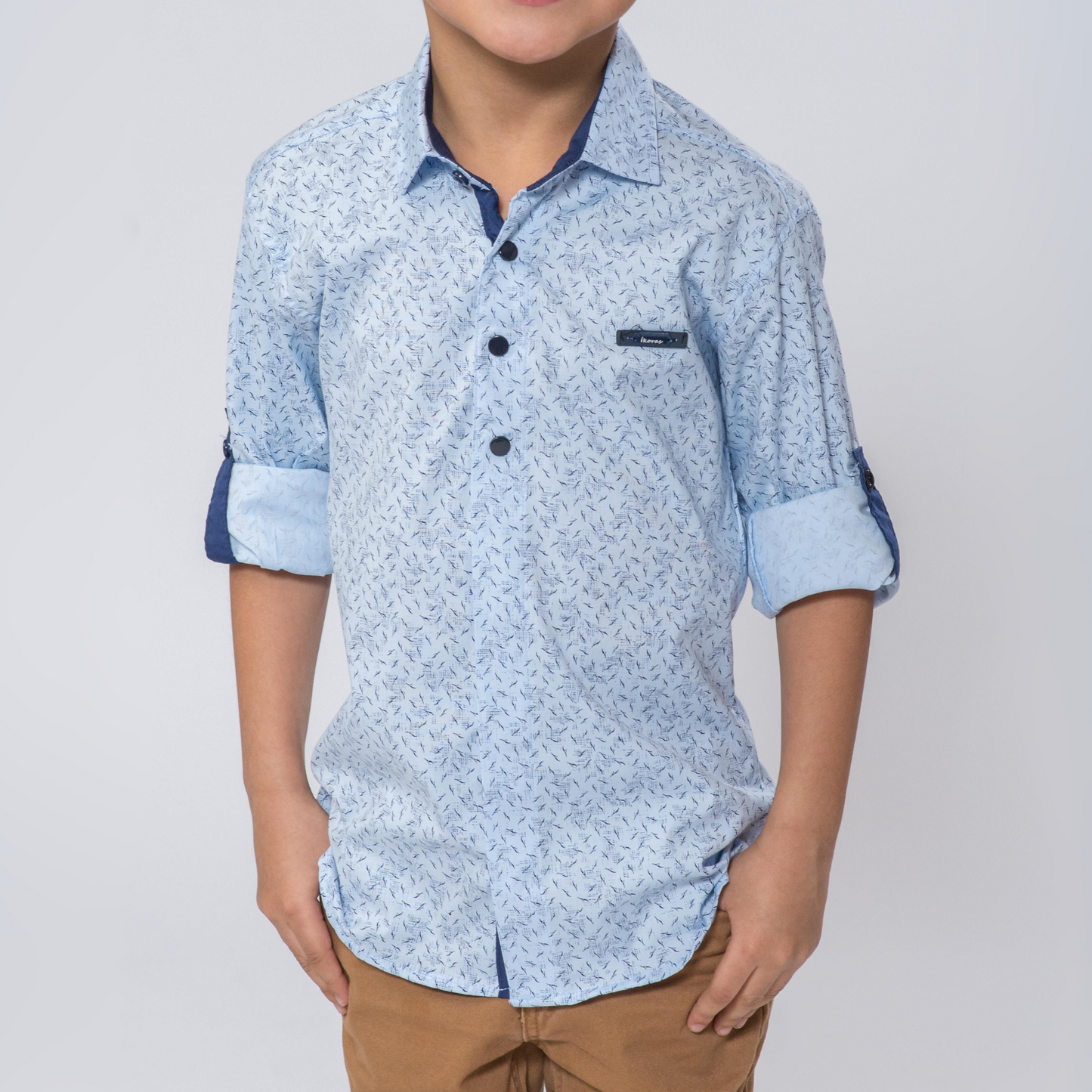Abstract Boys Cotton Shirt-3