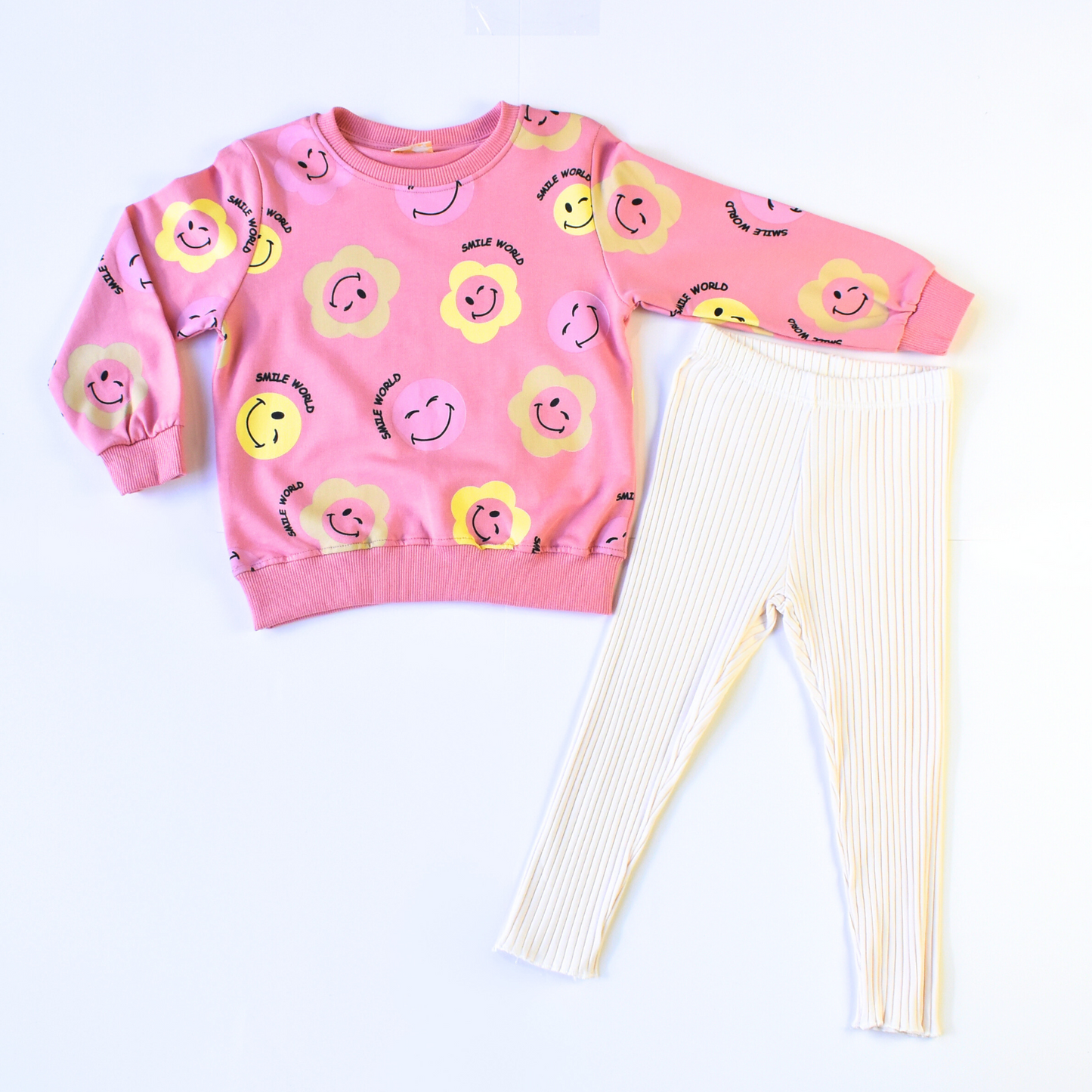 Smile World Girls Casual Set-0