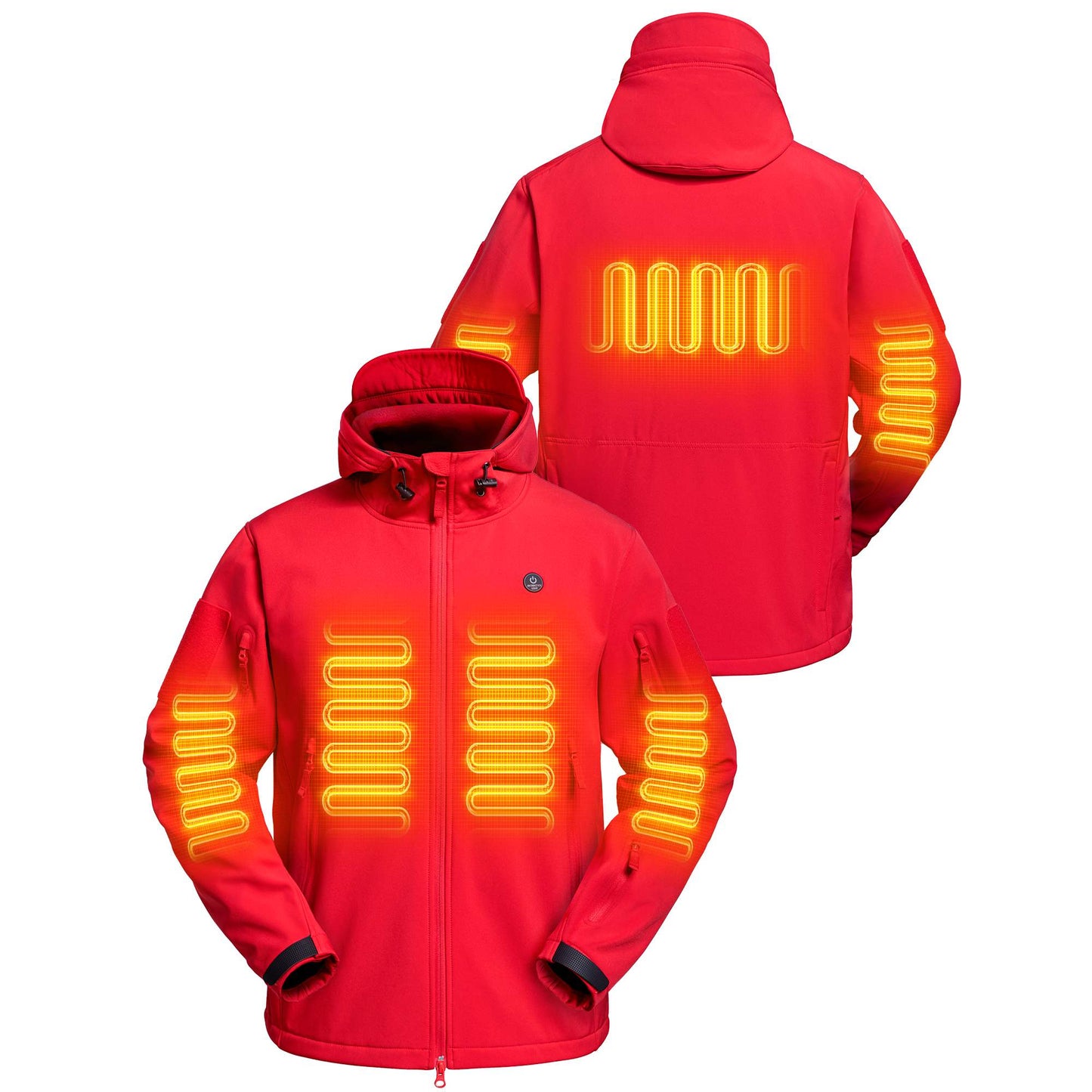 ANTARCTICA GEAR Heated Jacket for Women, Winter Coat Soft Shell Heating Hood Jacket-8