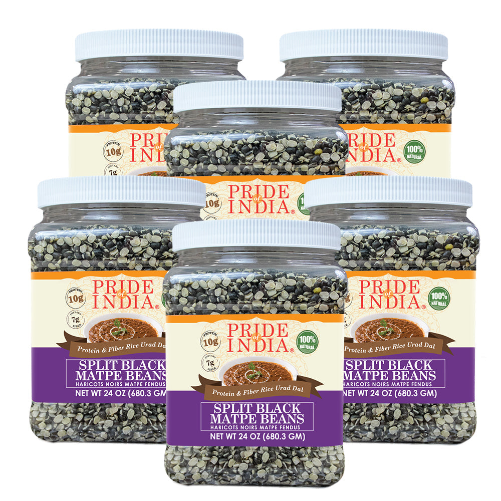 Indian Split Black Gram Matpe Beans - Protein & Fiber Rich Urad Dal Jar-3