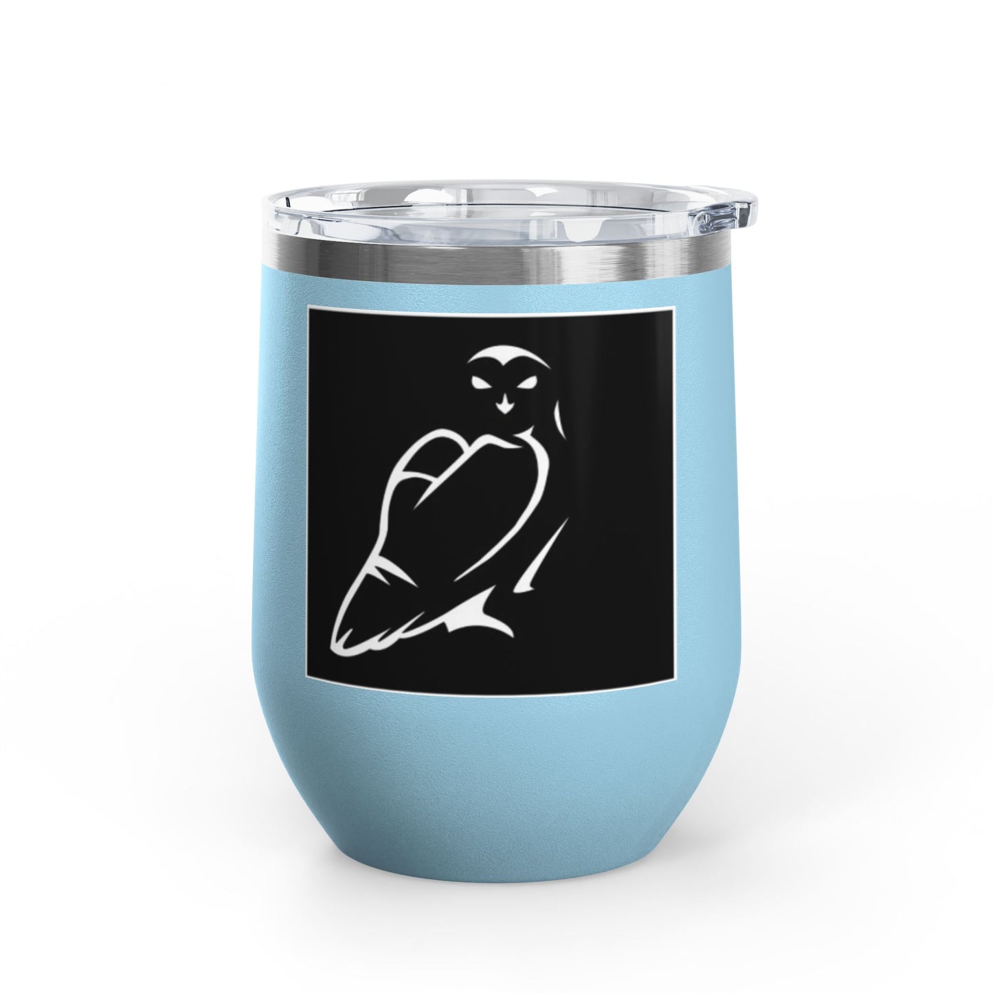 Elegant Owl Wine Tumbler, 12oz - Perfect Gift for Wine Lovers, Elegant Home Decor, Party Favor, Unique Gift Idea, Barware