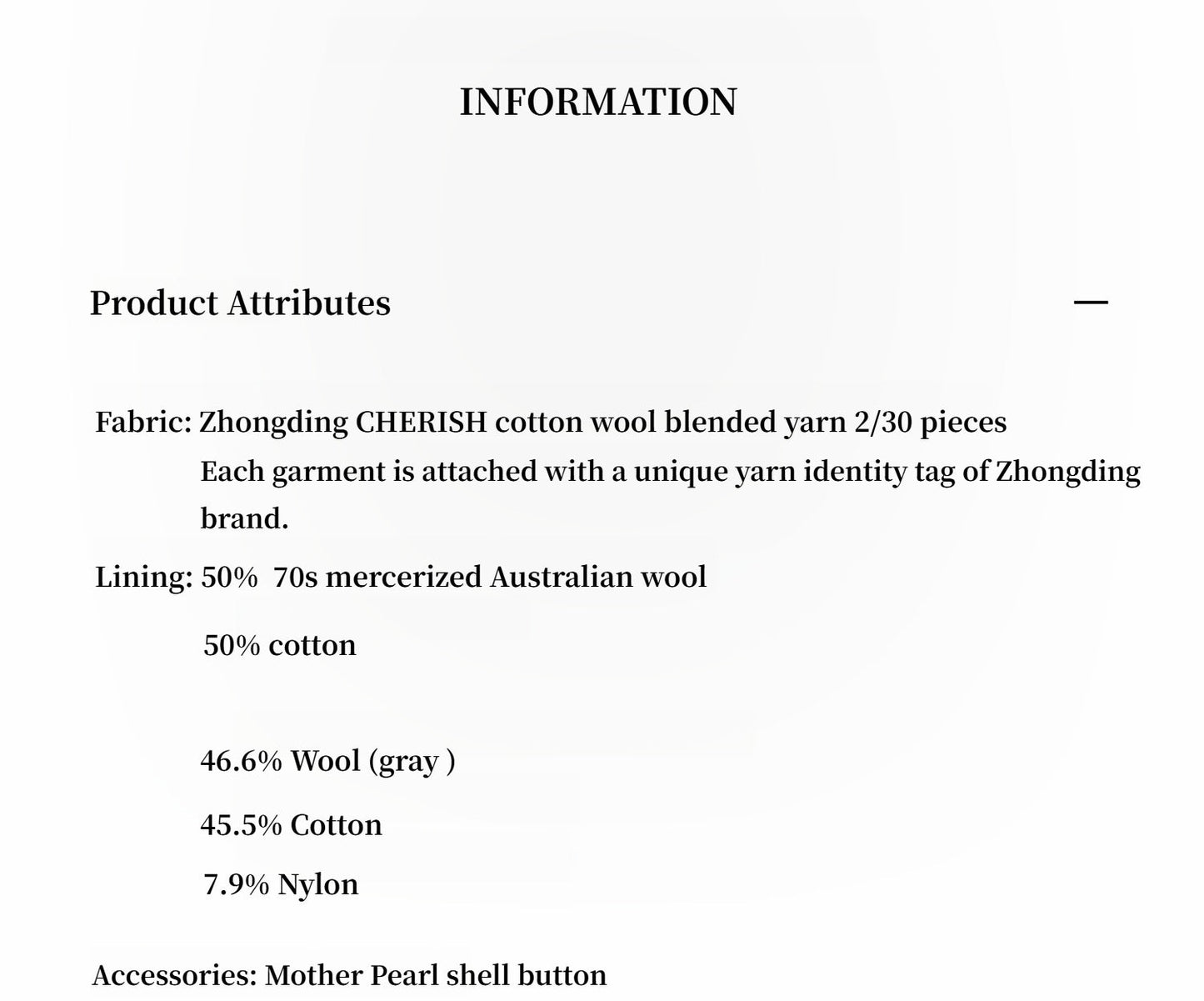 "Autumn Ticket" Simple and versatile Zhongding 30s wool blend hoodie zipper round neck sweater-4