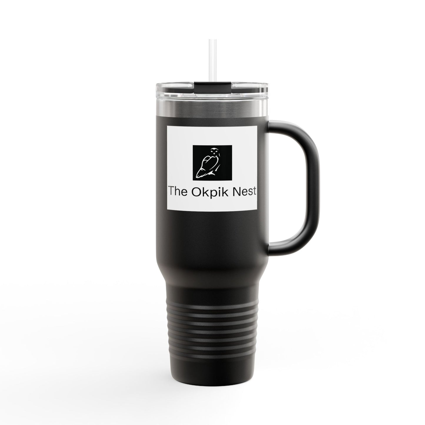The Okpik Nest Insulated Travel Mug - 40oz, Perfect for Hot & Cold Drinks, Eco-Friendly Coffee Mug, Great Gift for Travelers, Personalized Drinkware